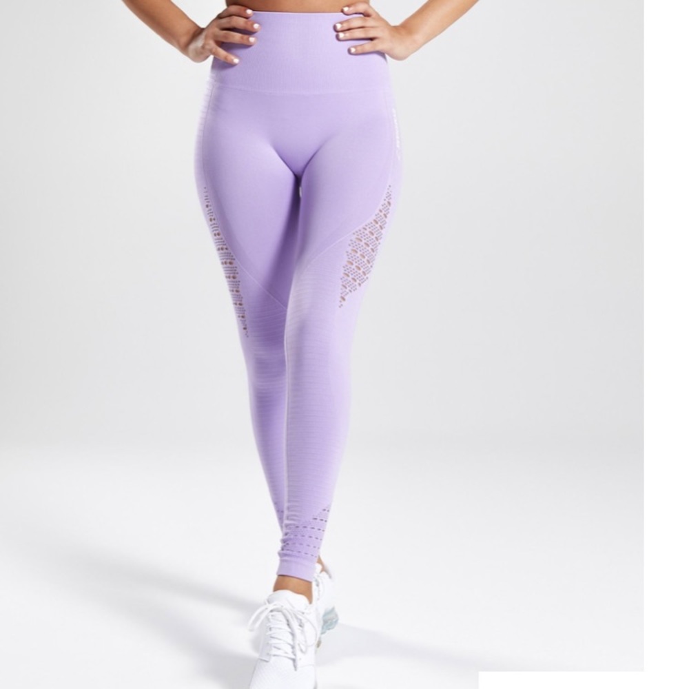 Lilac Gymshark Leggings UNDERWEAR HAS BEEN CUT OUT